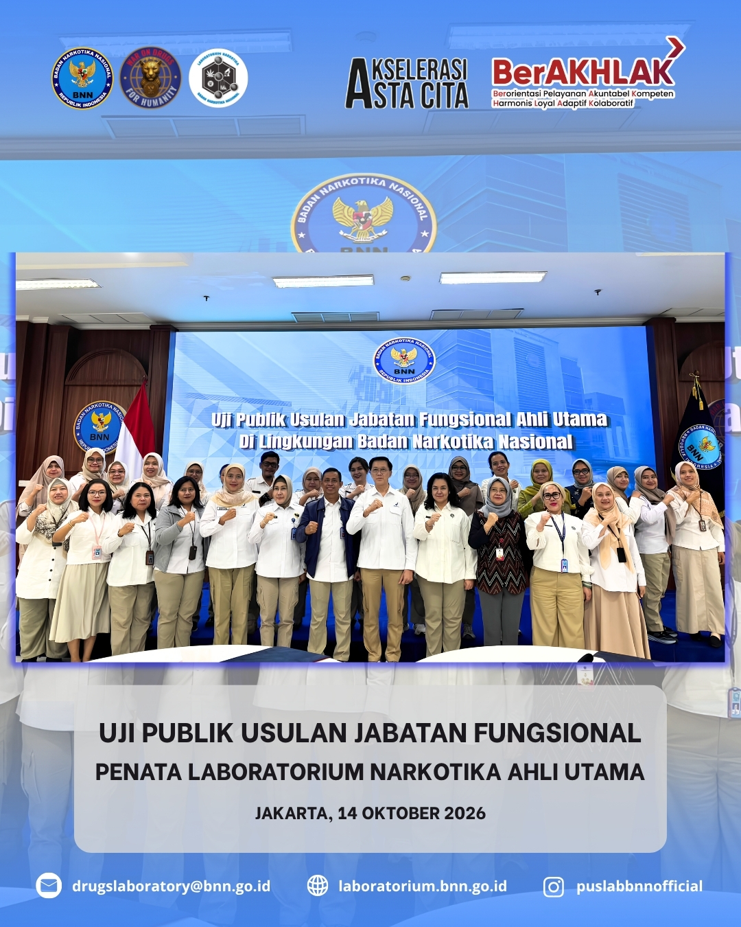 PERKUAT KOMPETENSI, WUJUDKAN SDM BNN YANG UNGGUL